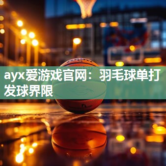 ayx爱游戏官网：羽毛球单打发球界限