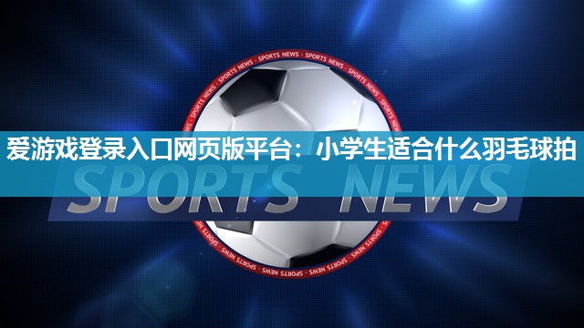 爱游戏登录入口网页版平台：小学生适合什么羽毛球拍